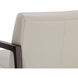 Neymar Linea Light Grey Leather Lounge Chair